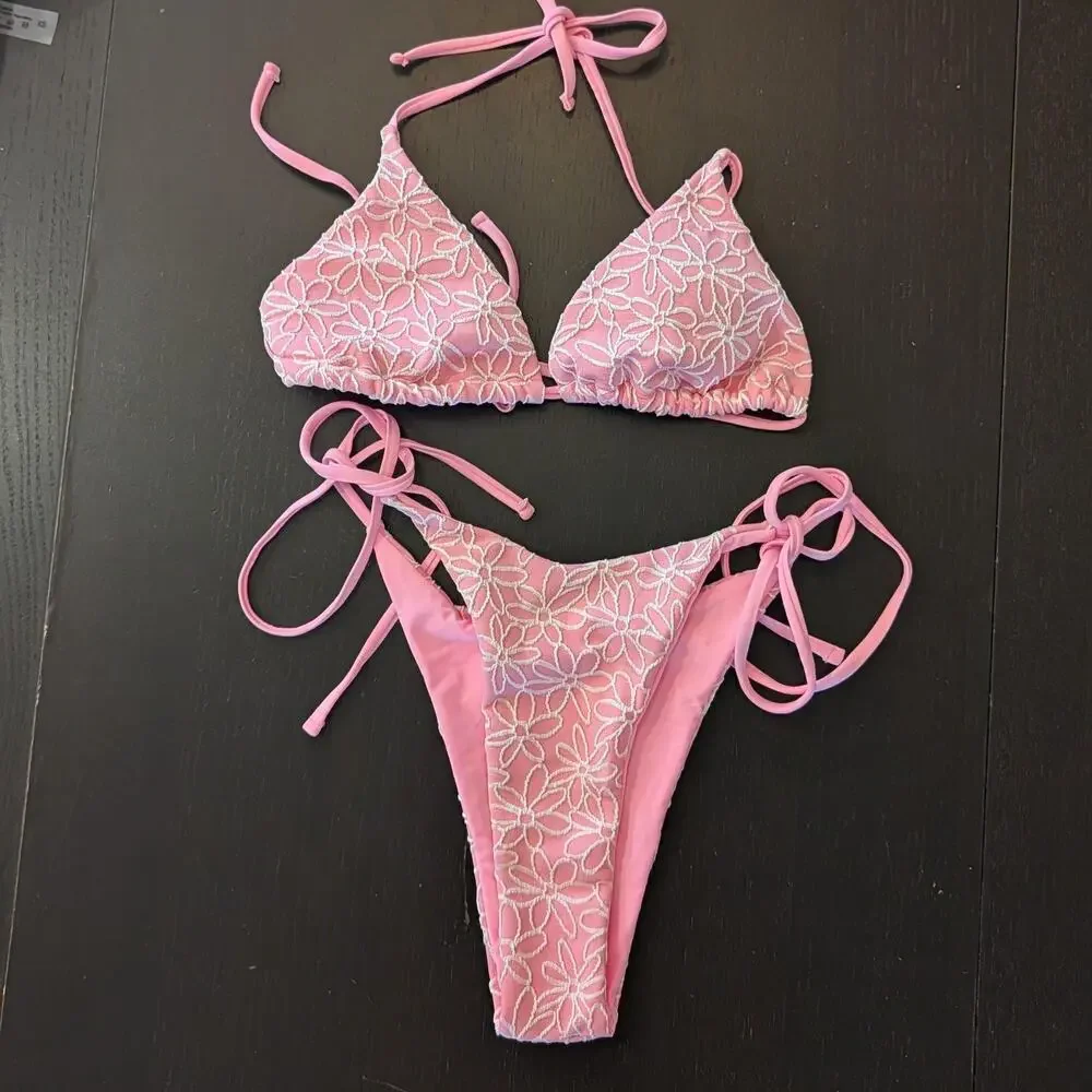 Soft Girl Bikini Bundle XS Coquette Floral Summer Swimwear